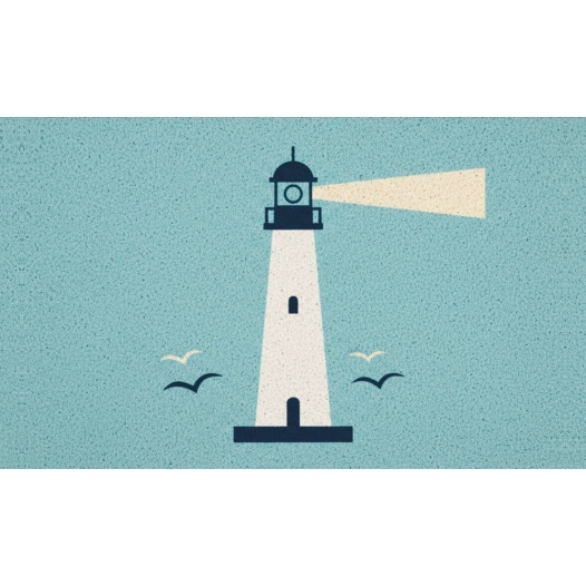 tapis velvet lighthouse bleu vert 45 x 75 cm tapis velvet lighthouse bleu vert 45 x 75 cm - mercury