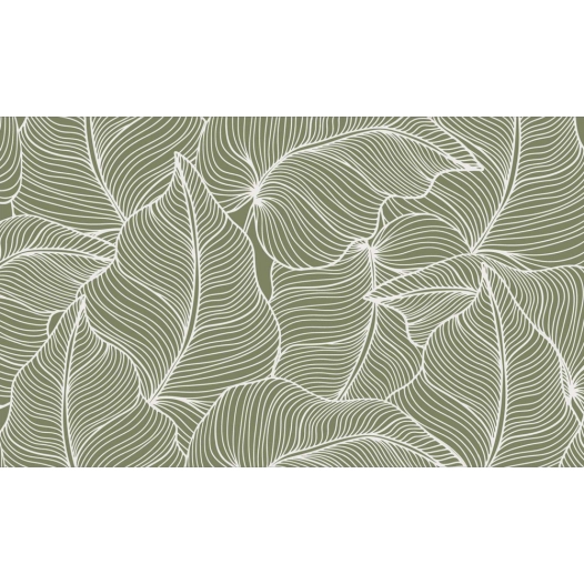 tapis velvet leaves 45 x 75 cm tapis velvet leaves 45 x 75 cm - mercury