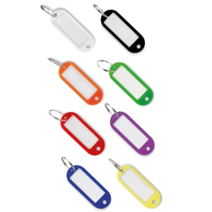 porte-clés porte-étiquette coloris assortis x8 porte-clés porte-étiquette coloris assortis x8 - inofix