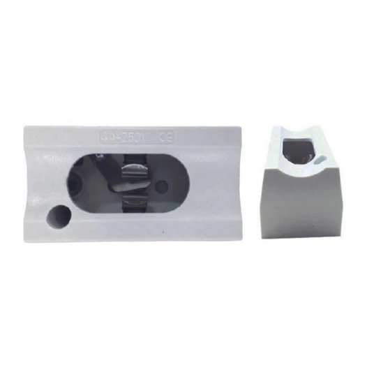 douille linestra, modèle s14s, blanc, 1 contact, 6,5 x 3,5 x 3,4 cm
