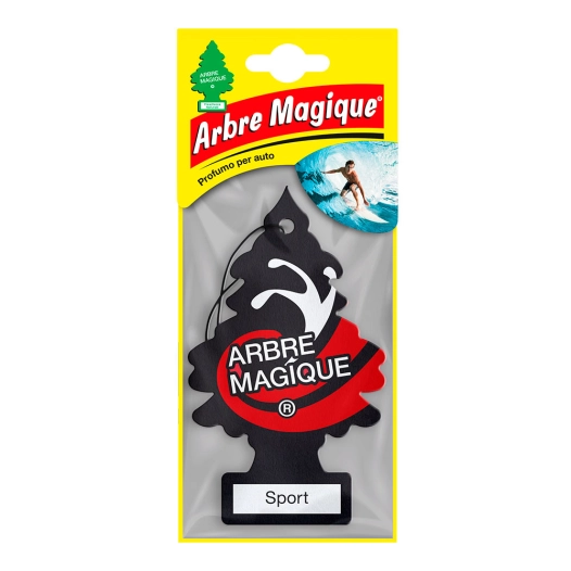 désodorisant pour voiture, modèle arbre, parfum sport