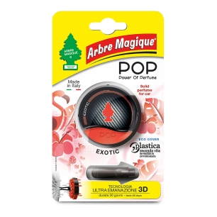 désodorisant pour voiture, modèle pop, parfum exotic