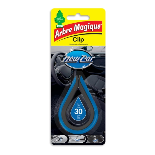 désodorisant pour voiture, modèle clip, parfum new car