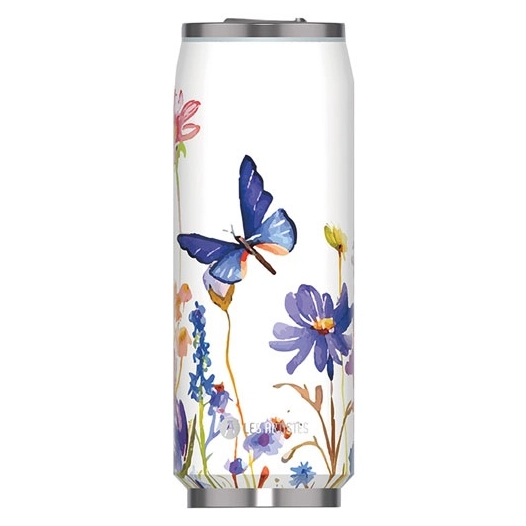 canette / can floral butterfly p. 500ml/16,5fl.oz - les artistes maxili