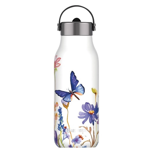 bouteille / bottle 2.0 floral butterfly p. 1000ml/34fl.oz - les artistes maxili