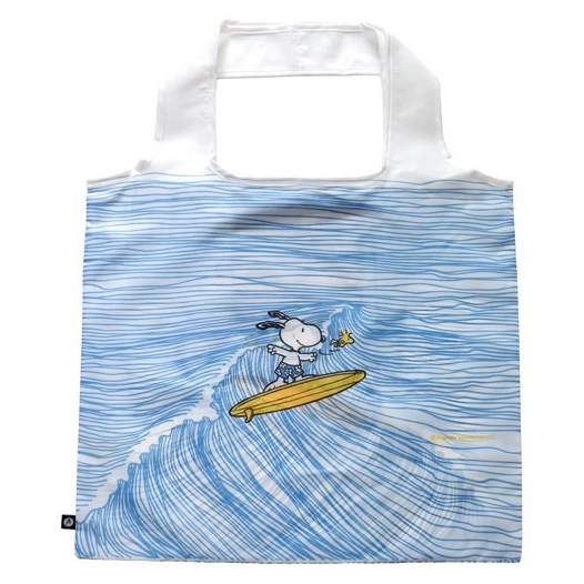 sac recyclã©/recycled bag surfing snoopy - les artistes maxili