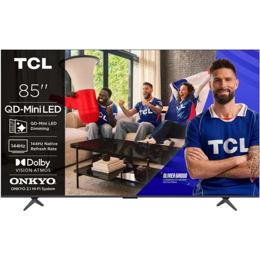 tcl tv qd mini-led 4k - 85p8l - tcl