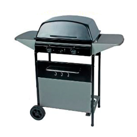 barbecue à gaz xalapa, 2 brûleurs, 133 x 57 x 115 cm