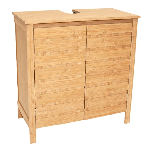meuble sous-évier, bambou, 60 x 30 x 62 cm