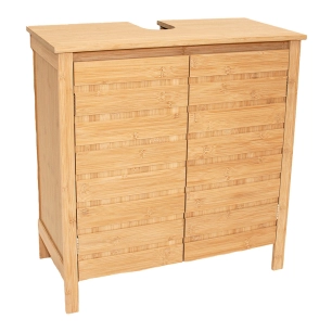 meuble sous-évier, bambou, 60 x 30 x 62 cm