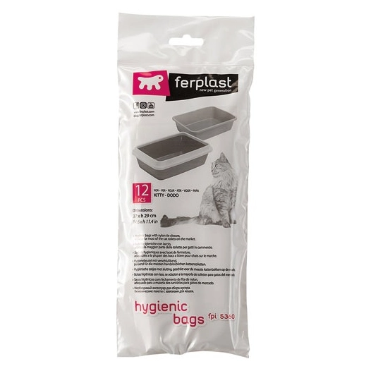 sachet hygiã©nique fpi 5360 pour bac litiã¨re x 12 - ferplast france