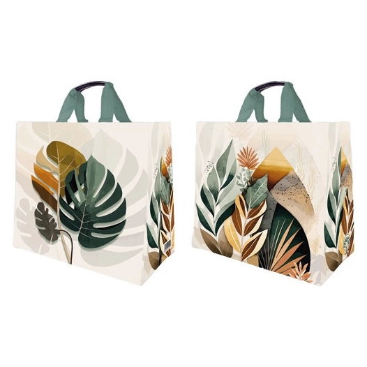 sac cabas pp tissã© 33 l feuilles tropicales - sphere distribution