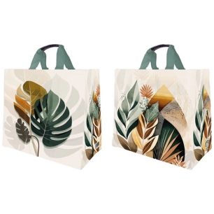 sac cabas pp tissã© 33 l feuilles tropicales - sphere distribution