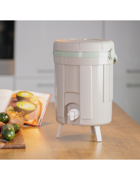Composteur de cuisine Bokashi 8L Compact et Hermétique - EDA
