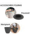 Composteur de cuisine Bokashi 8L Compact et Hermétique - EDA