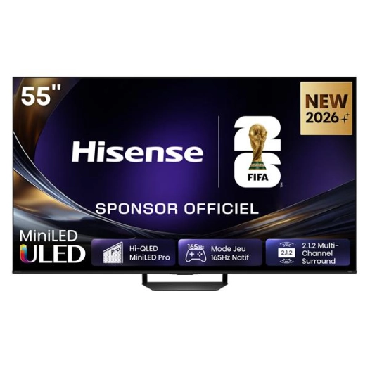 hisense tv qd mini-led 4k - 55u7spro * - hisense