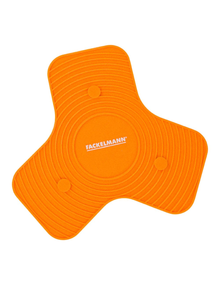 dessous-de-plat en silicone orange, soft avec aimant