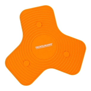dessous-de-plat en silicone orange, soft avec aimant