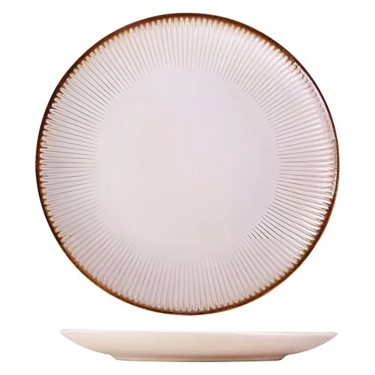 estrena latte assiette plate d26,5cm - cosy et trendy billiet