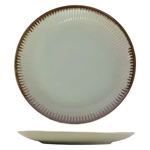 estrena matcha assiette plate d26,5cm - cosy et trendy billiet
