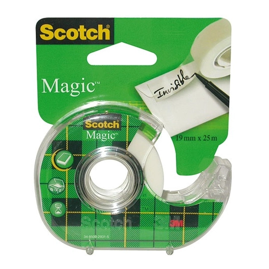 ruban adhã©sif magic sur devidoir 19 mm x 25 m - gpi 3m bricolage et batiment