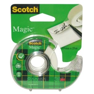 ruban adhã©sif magic sur devidoir 19 mm x 25 m - gpi 3m bricolage et batiment