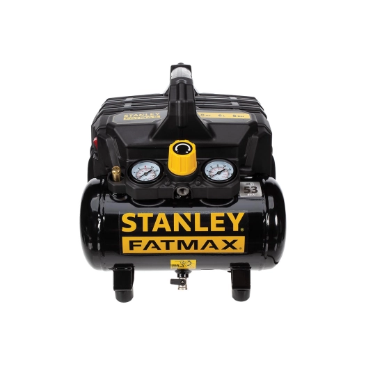 compresseur professionnel - sans huile - horizontal - silencieux - 6 l / 1 ch / 8 bar