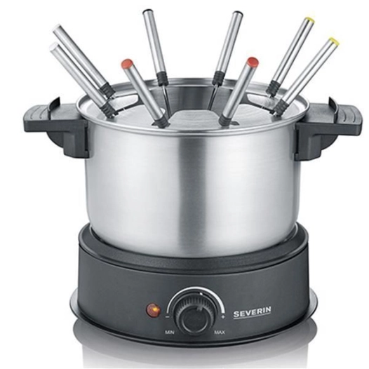 severin service fondue elect inox 1500w 8 p * - severin
