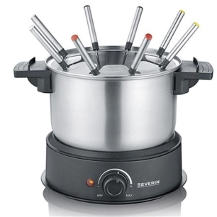 severin service fondue elect inox 1500w 8 p * - severin