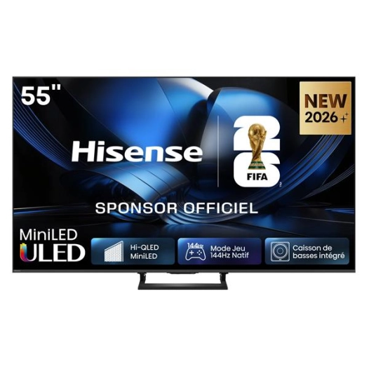 hisense tv qd mini-led 4k - 55u7se - hisense