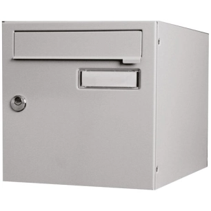 boite aux lettres normalisee 1 porte exterieur acier gris - wsab logistique