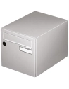 boite aux lettres normalisee 1 porte exterieur acier gris - wsab logistique