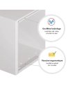 boite aux lettres normalisee 1 porte exterieur acier gris - wsab logistique