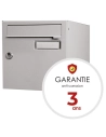 boite aux lettres normalisee 1 porte exterieur acier gris - wsab logistique