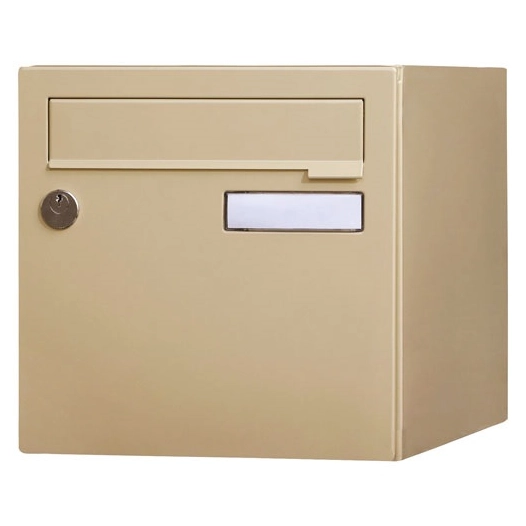 boite aux lettres normalisee 1 porte exterieur acier beige - wsab logistique