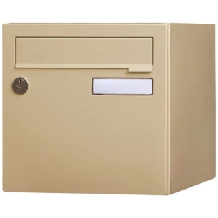 boite aux lettres normalisee 1 porte exterieur acier beige - wsab logistique