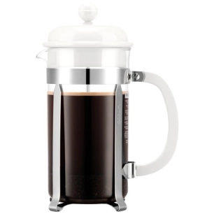 cafetiere a piston 8 tasses blanc & inox - bodum