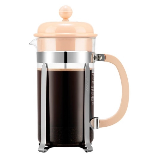 cafetiere a piston 8 tasses creme & inox - bodum