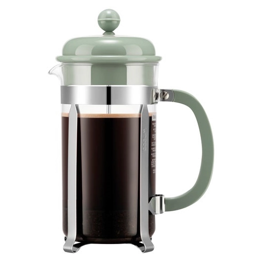 cafetiere a piston 8 tasses kaki & inox - bodum