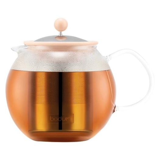 thã©iã¨re ã  piston 1 l beige rosã© - assam - bodum