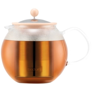 thã©iã¨re ã  piston 1 l beige rosã© - assam - bodum