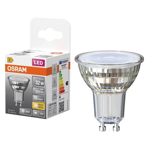 led star par16 50 120 3.1w 827 gu10 - ledvance gp
