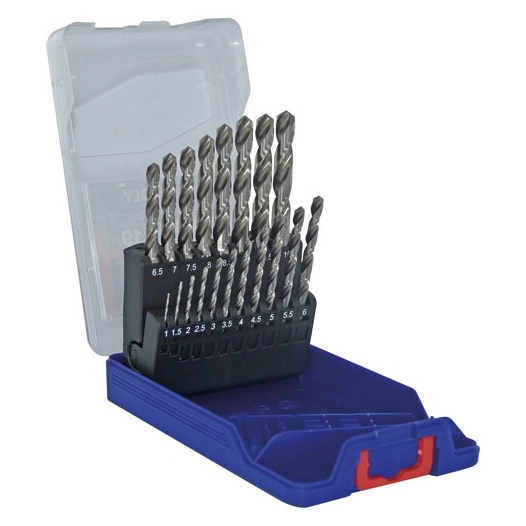 forets metaux hss tailles meules pointe croix coffret de 19 - tivoly