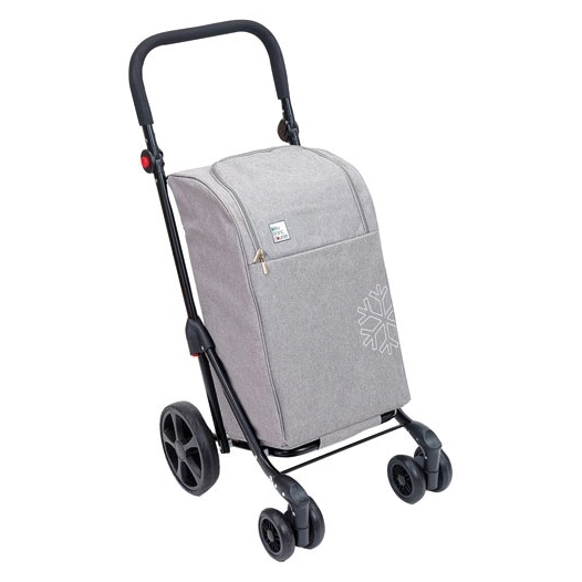 poussette 4 roues 43 l quatroll isotherme gris - sidebag sn
