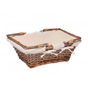 panier rectangle osier anses rabattables - vinolem ld