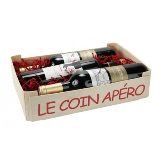 panier ovale en osier bois noire tissu noir - vinolem ld