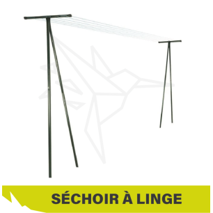 Étendoir Extérieur Filiac Gris Séchage extérieur robuste et discret - FILIAC