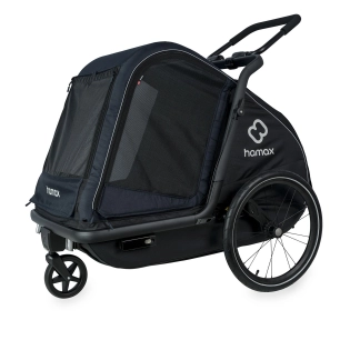 Remorque pour chien Pluto L avec suspension ajustable et châssis pliable - HAMAX