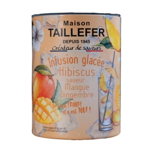 infusion glacee hibiscus blanc saveur mangue gingembre 60g - le temps des cerises ld