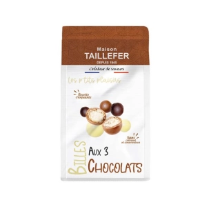 billes de cã‰rã‰ales enrobã‰es aux trois chocolats sachet 75g - le temps des cerises ld